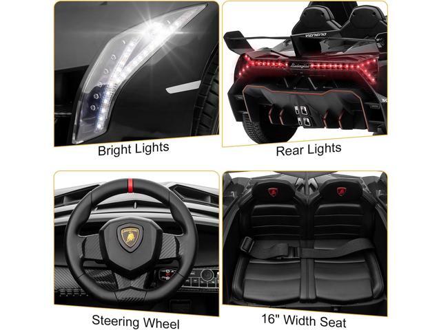 Winado 12V Ride on Car, Electric Vehicle Licensed Lamborghini Veneno for Kids, Battery Powered Car Toy w/Parent Control, Hydraulic Doors, 3 Speeds,...