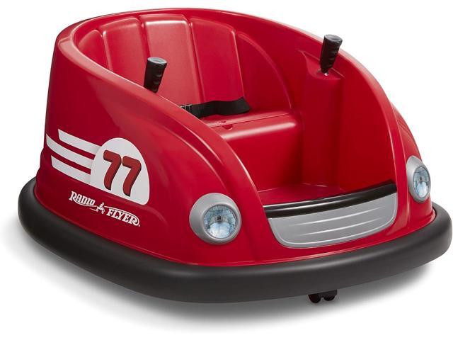 Radio Flyer 6V Battery Powered Bumper Car, Electric Ride On with Remote, Toddler Ride On Toy for Ages 1.5+ Years, Large