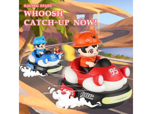 2Pcs Remote Control Cars Toys Rechargeable RC Speed Bumper Cars Mini Remote Controlled Ejector Vehicles Birthday Toy Gifts for Toddler Child Teen