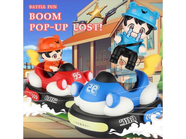 2Pcs Remote Control Cars Toys Rechargeable RC Speed Bumper Cars Mini Remote Controlled Ejector Vehicles Birthday Toy Gifts for Toddler Child Teen