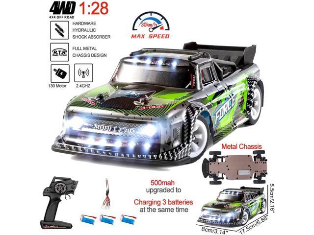 Wltoys 284131 RC Cars 1/28 Mini Drift RC Car with 3pcs Upgraded 500mah Battery 30km/h RC Drift Cars 130 Brushed Motor 2.4GHz Remote Control Car LED...