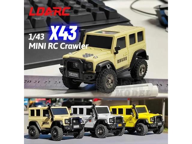 LDARC 1:43 Scale Mini RC Crawler RTR RC Rock Truck 4x4 2.4GHZ Hobby Grade Remote Control Car Model Vehicle RC Buggy, Comes with a DIY Replaceable...