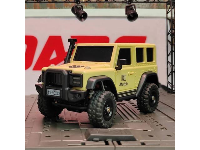 LDARC 1:43 Scale Mini RC Crawler RTR RC Rock Truck 4x4 2.4GHZ Hobby Grade Remote Control Car Model Vehicle RC Buggy, Comes with a DIY Replaceable...