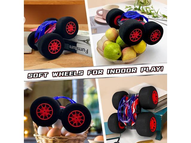 Stunt Remote Control Car with Oversized Sponge Tires Outdoor Indoor RC Car 2.4GHz Electric Race Stunt Vehicle Toy Double Sided 360° Rolling...