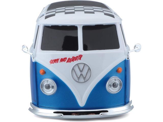 Maisto 1:24 RC VW Van Samba 2.4GHZ Remote Control Vehicle, White/Blue (81529-00000009)