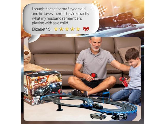 Atlasonix Slot Car Race Tracks Sets - Slot Cars, Race Tracks & Accessories Electric Race Car Track, Dual Electric Race Track for Girls & Boys Age 5...