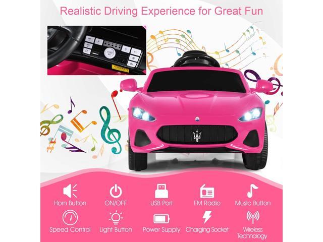 OLAKIDS 12V Kids Ride On Car, Licensed Maserati Electric Vehicle with Remote Control, 4 Wheels Suspension, Battery Powered Driving Toy with Music,...