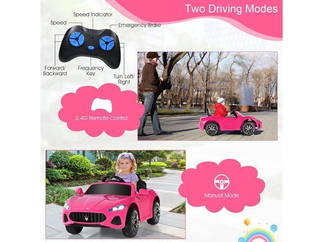 OLAKIDS 12V Kids Ride On Car, Licensed Maserati Electric Vehicle with Remote Control, 4 Wheels Suspension, Battery Powered Driving Toy with Music,...