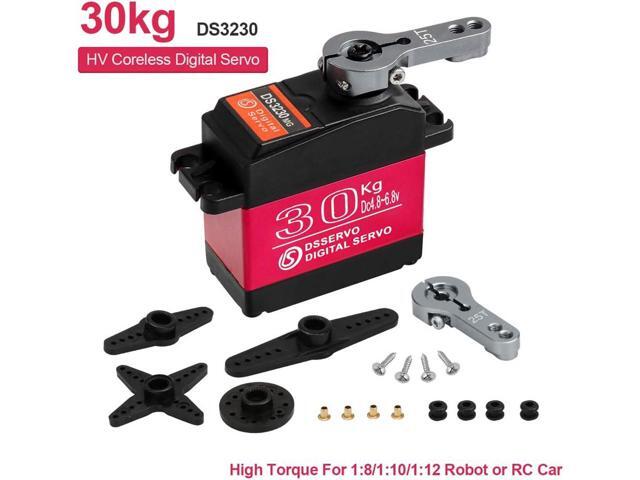 30KG Digital servo high Torque Full Metal Gear Waterproof, Suitable for RC Model Remote Control car with a Control Angle of 180°