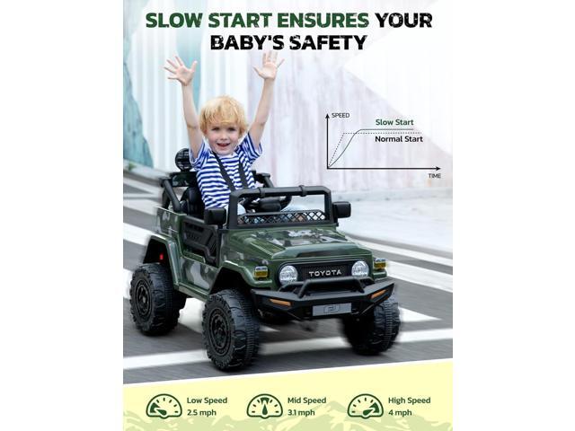 ELEMARA Toyota FJ40 Ride On Car-4.0mph Ride on Jeep,12V 7AH Battery Cars for Kids with Remote, Kid Driving Car Truck, Electric Car for Kids with...