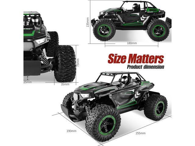 BEZGAR TB142 Remote Control Car - 1:14 Scale RC Cars, 20 Km/h 2WD All-Terrains Electric Off-Road Vehicle Truck Crawler Toy with Two Rechargeable...