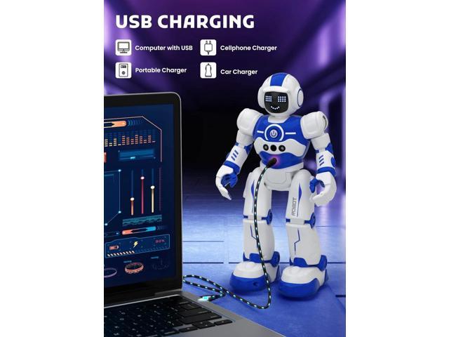Robot Toys for Kids,Programmable Remote Control Smart Walking Dancing Robot Toy with Gesture & Sensing for Age 4 5 6 7 8 9 10 Year Old Boys for...