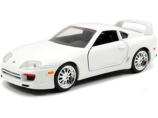 Jada Toys Fast & Furious 1:24 Brian's Toyota Supra Die-cast Car White, Toys for Kids and Adults (97375)