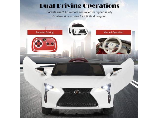 Costzon Ride on Car, Licensed Lexus LC500, 12V Battery Powered Car w/Remote Control, 3 Speed, LED Lights, Horn, MP3 & USB, Slow Start, Spring...