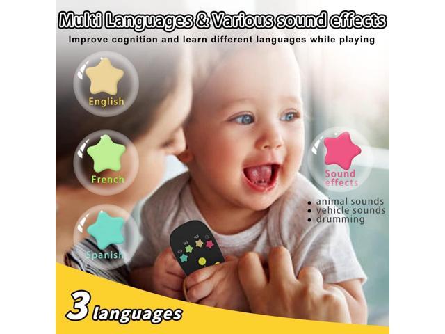 KALUYA Baby TV Remote Toy, Toddlers Remote Control Toy Kids Realistic Play Remote Early Educational Baby Musical Toys with Light and Sound English...