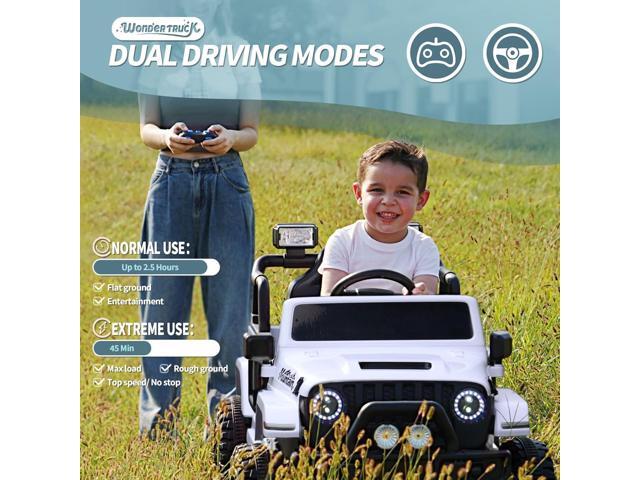 Joywhale 12V Kids Ride on Truck Battery Powered Motorized Car Electric Vehicle for Kids, with Remote Control, 4-Wheel Suspension, LED Lights, Music...