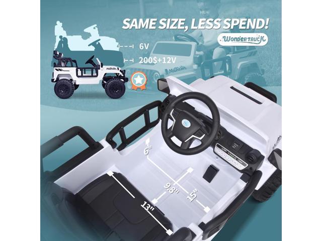 Joywhale 12V Kids Ride on Truck Battery Powered Motorized Car Electric Vehicle for Kids, with Remote Control, 4-Wheel Suspension, LED Lights, Music...