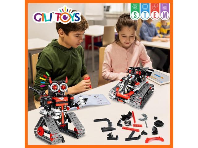 GILI Robot Building Remote Control Gift STEM Building Kit for Boys 8-12 - 3 in 1 Educational Toys for 6 7 8 9 10 11 12 + Year Old Boys Birthday...