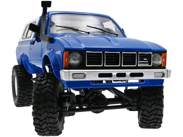 The perseids RC Rock Crawler WPL C24 RTR 1/16 Pickup Trucks Blue with LED Lights 2.4Ghz 4x4 Off-Road RC Semi Trucks All Terrain Car, RC Crawler...