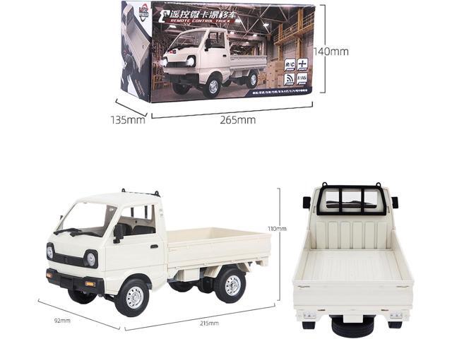 WPL D12 RC Truck 1/10 RC Crawler 2.4G Drift RC Cars Pickup with 3pcs Upgraded 1200mah Battery Remote Control Truck Crawler Full Scale RC Rock...