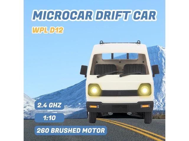 WPL D12 RC Truck 1/10 RC Crawler 2.4G Drift RC Cars Pickup with 3pcs Upgraded 1200mah Battery Remote Control Truck Crawler Full Scale RC Rock...