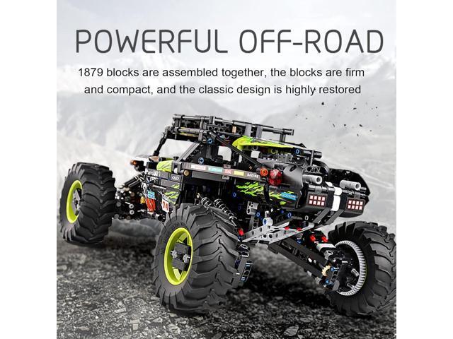 Mould King 18002 RC Climbing Car Building Kits for Boys, 1879 Pieces MOC Building Blocks 4X4 Off-Road Truck Model Sets, Stem Remote Control Car...