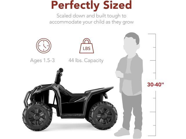 Best Choice Products 6V Kids Ride On Toy, 4-Wheeler Quad ATV Play Car w/ 1.8MPH Max Speed, Treaded Tires, Rubber Handles, Push-Button Accelerator -...