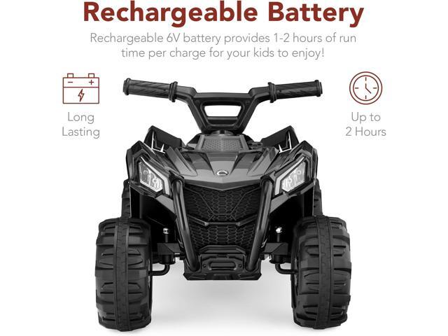 Best Choice Products 6V Kids Ride On Toy, 4-Wheeler Quad ATV Play Car w/ 1.8MPH Max Speed, Treaded Tires, Rubber Handles, Push-Button Accelerator -...