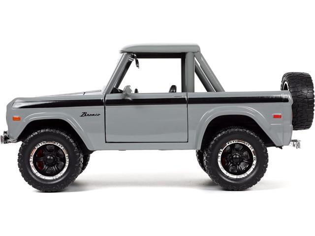 Jada Toys Just Trucks 1:24 1973 Ford Bronco Die-cast Car Grey, Toys for Kids and Adults