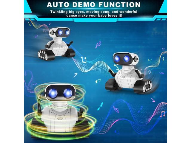 Hamourd Robot Toys for 3 Years Old Boys Girls- Rechargeable Remote Control Robots, Emo Robot with Auto-Demonstration, Flexible Head & Arms, Dance...