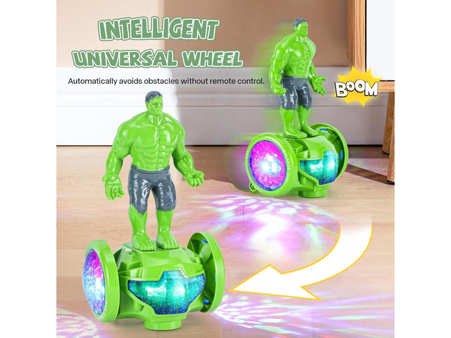 Robot Toys for Boys Girls 4-6 Years Old,Kids Toys Car with Music and Lights,Interactive Electric Toy Bump and Go Cars for Toddlers 3-5,Birthday for...