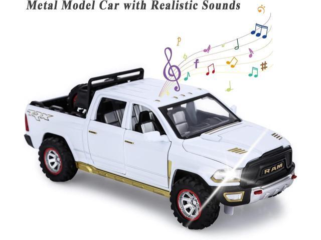 SASBSC RAM 1500 Toy Trucks for Boys Age 3-5 Pickup Truck Toys for 3 4 5 6 7 8 Year Old Boys Diecast Trucks with Light and Sound Metal Toy Trucks...
