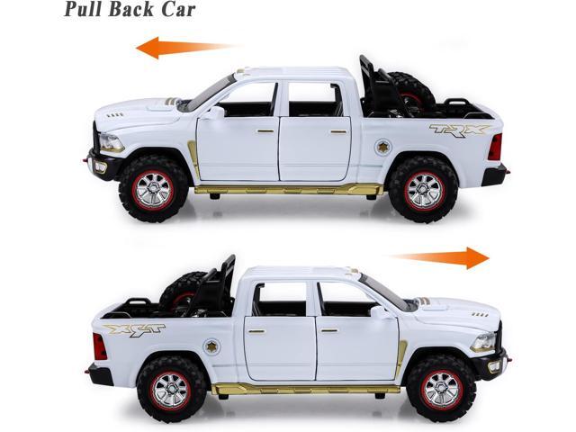 SASBSC RAM 1500 Toy Trucks for Boys Age 3-5 Pickup Truck Toys for 3 4 5 6 7 8 Year Old Boys Diecast Trucks with Light and Sound Metal Toy Trucks...