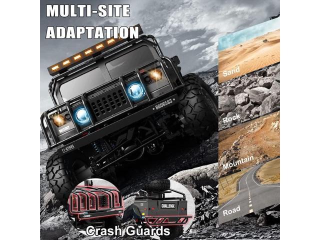 The perseids RC Truck RC Rock Crawler 1/12 Full Scale 4WD Remote Control Car Racing Vehicle Semi Truck and Trailer, 20km/h Offroad RC Truck RTR...