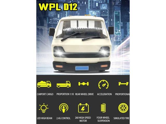 The perseids Remote Control Car WPL D12 RTR RC Rock Crawler, 1/10 Full Scale RC Drift Cars 2.4Ghz Offroad Pickup Trucks All Terrain Car RC Racing...