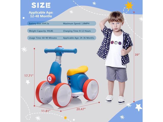 6V Electric Baby Balance Bike with Bubble Machine,4 in 1 Toddler Balance Bike w/Remote for 1 Year Old Boys Girls Kids Bubble Bike Ride on Toys...
