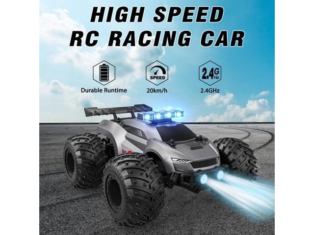 Remote Control Car - 20km/h 2.4GHz High Speed RC Cars Offroad with RBC &Headlights &Headlamps, Toy Car Gift for 3 4 5 6 7 8 9 10-12 Year Old Boys...