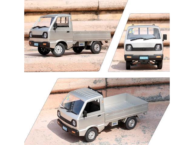 GoolRC WPL D12 RC Car, 1/10 Scale 2.4Ghz Remote Control Car, Simulation Drift Truck with Brushed Motor, LED Headlights, Middle Engine Rear Drive...