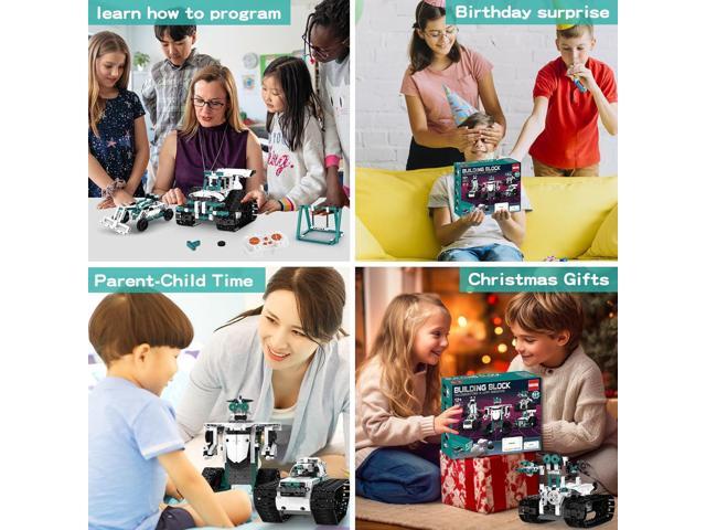 Technique Car Building Blocks Set, 13in1 Remote & APP Control Tracked Racer/Robot/Truck/Tank/Plane, STEM Kits for Kids Age 8-10, Building Toy Gifts...