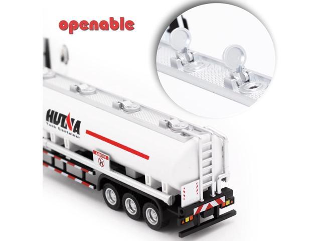 Gemini & Genius Oil Tanker Trailer Toy, Heavy Duty Realistic Look Alloy Hauler Car Toys Vehicle, 1:50 Scale Diecast Tanker Truck, Toy Trucks for Kids...