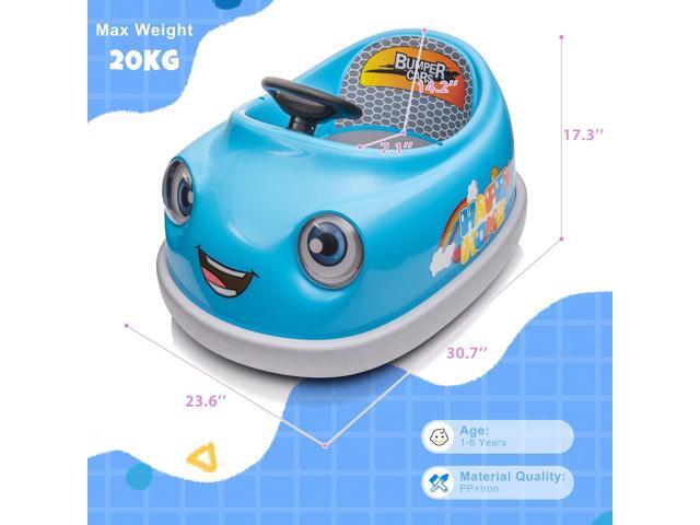 12V Electric Ride on Kids Bumper Car w/Remote Control,360 Degree Spin,Push Rod Rocker Horse Function,3-Speeds Babies & Toddlers Bumping Car Ride on...