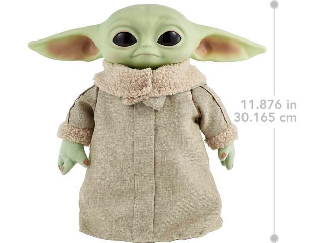 Mattel Star Wars The Mandalorian Grogu RC 12-inch Plush Toy, Real Moves Soft Body Doll with Remote-Controlled Motion & Sounds