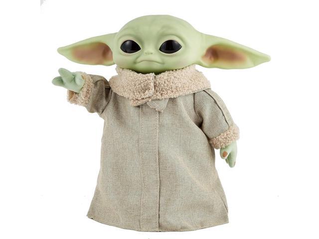 Mattel Star Wars The Mandalorian Grogu RC 12-inch Plush Toy, Real Moves Soft Body Doll with Remote-Controlled Motion & Sounds