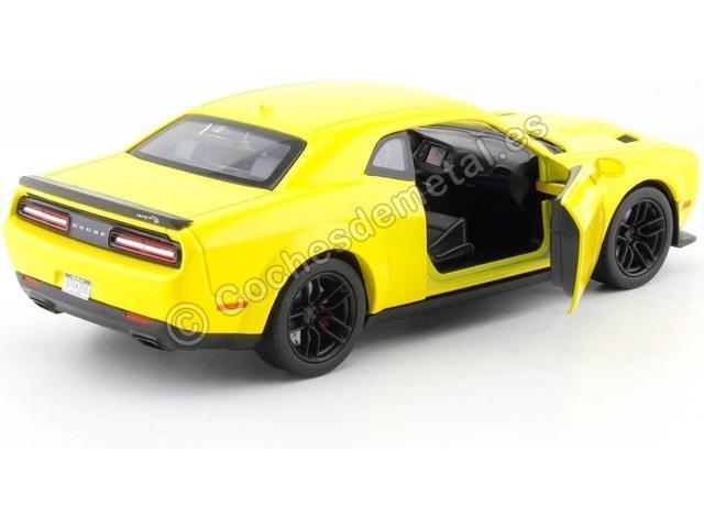 Motor Max 1: 24 W/B. 2018 Dodge Challenger SRT Hellcat (Yellow)