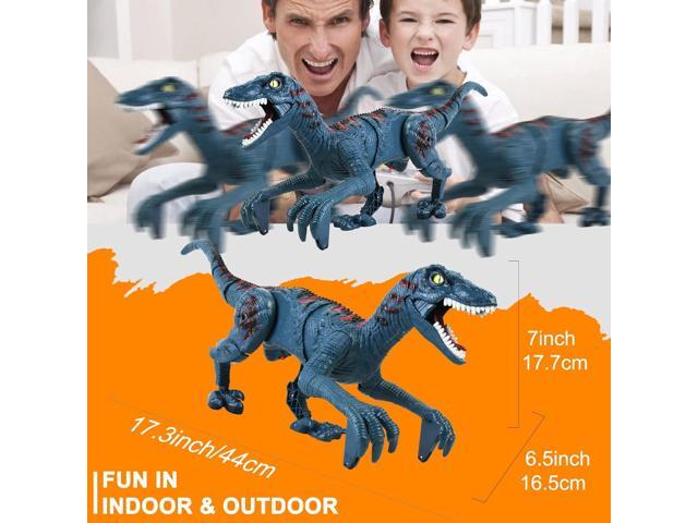 Remote Control Dinosaur Toys for Kid - Walking Dinosaur Toys for Boys 5-7RC Jurassic Velociraptor Toys 8-12Robot Dinosaur 3-5 with Light Sounds...