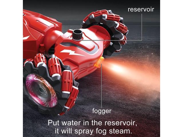 Upgraded Hand Gesture Sensing RC Stunt Car with Lights Music, Spray Drift Hand Gesture RC Car 360° Spins All Terrains Hand Controlled Car Toys for...