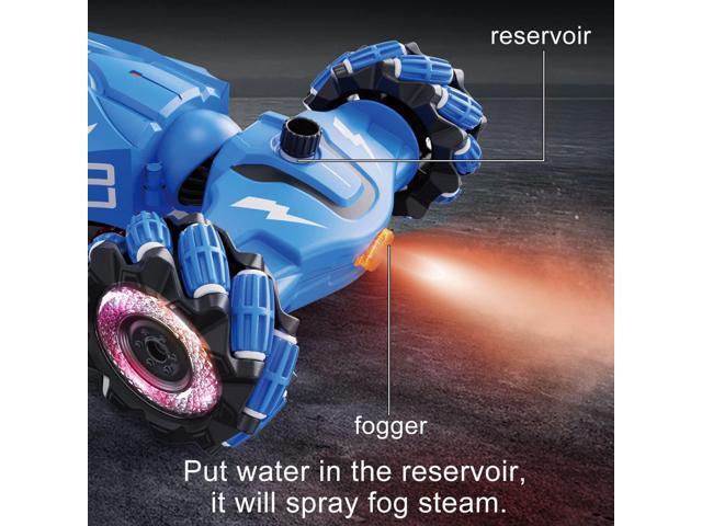 Upgraded Hand Gesture Sensing RC Stunt Car with Lights Music, Spray Drift Hand Gesture RC Car 360° Spins All Terrains Hand Controlled Car Toys for...