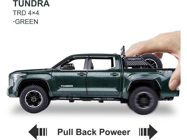SASBSC Tundra Truck Toys for 3 4 5 6 7 Year Old Boys Off-Road Pickup Toy Trucks for Boys Age 3-5 Diecast Metal Trucks with Light and Sound Pull...