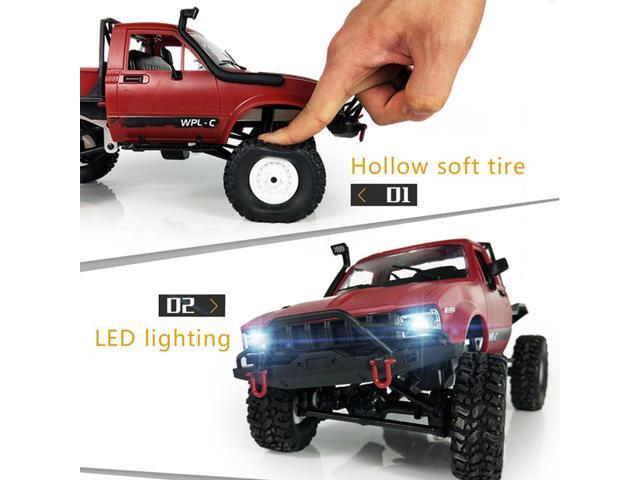 YIKESHU RC Truck Remote Control Rock Crawler Off-Road Racing Vehicles 1:16 2.4G 2CH 4WD Offroad RC Crawler Kids Toy Climb Semi Truck RTR Trailer...