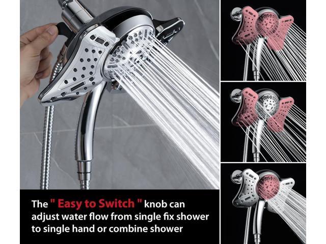 GRICH 2.5GPM Shower Head with Handheld Spray Combo: 2 in 1 Rainfall Shower Heads high pressure & Handheld Shower Head, 9 Spray Modes/Settings...